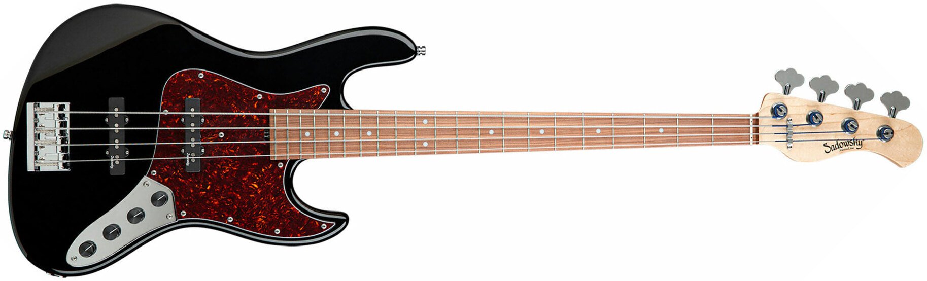 Sadowsky Modern Bass 24 Fret Alder 4c Metroline All Active Mor - Solid Black High Polish - Solid body electric bass - Main picture