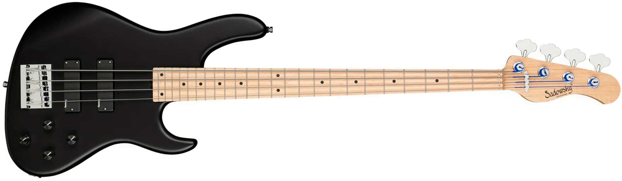 Sadowsky Modern Bass 24 Fret Ash 4c Metroline All Active Mn - Solid Black Satin - Solid body electric bass - Main picture