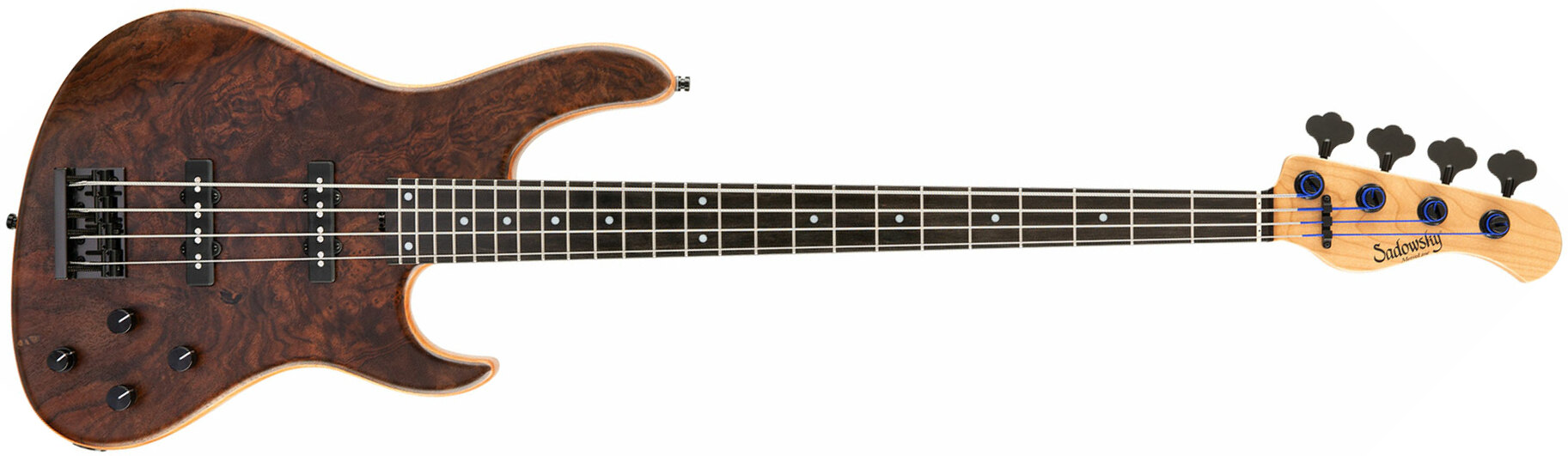 Sadowsky Modern Bass 24 Frets 4c Metroline Ltd 2021 All Okoume Active Mor - Natural - Solid body electric bass - Main picture