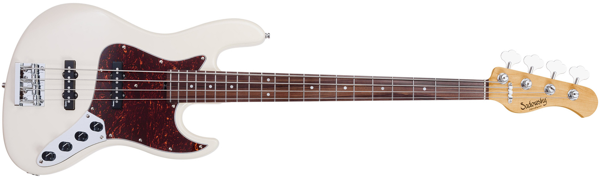 Sadowsky Standard Jj 21 Fret 4c Metroexpress V2 Mor - Olympic White - Solid body electric bass - Main picture