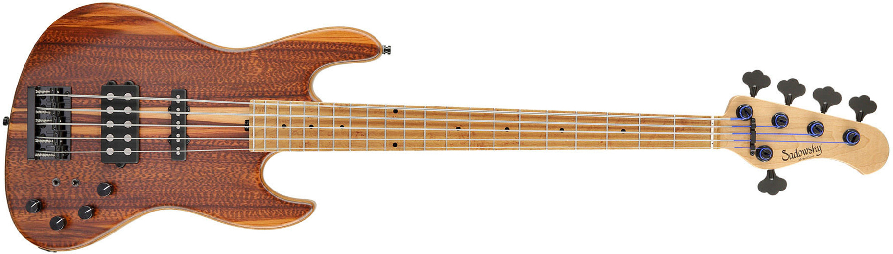 Sadowsky Standard M/m Bass 21 Fret 5c Metroline Ltd All Active Mn - Natural Transparent Satin - Solid body electric bass - Main picture