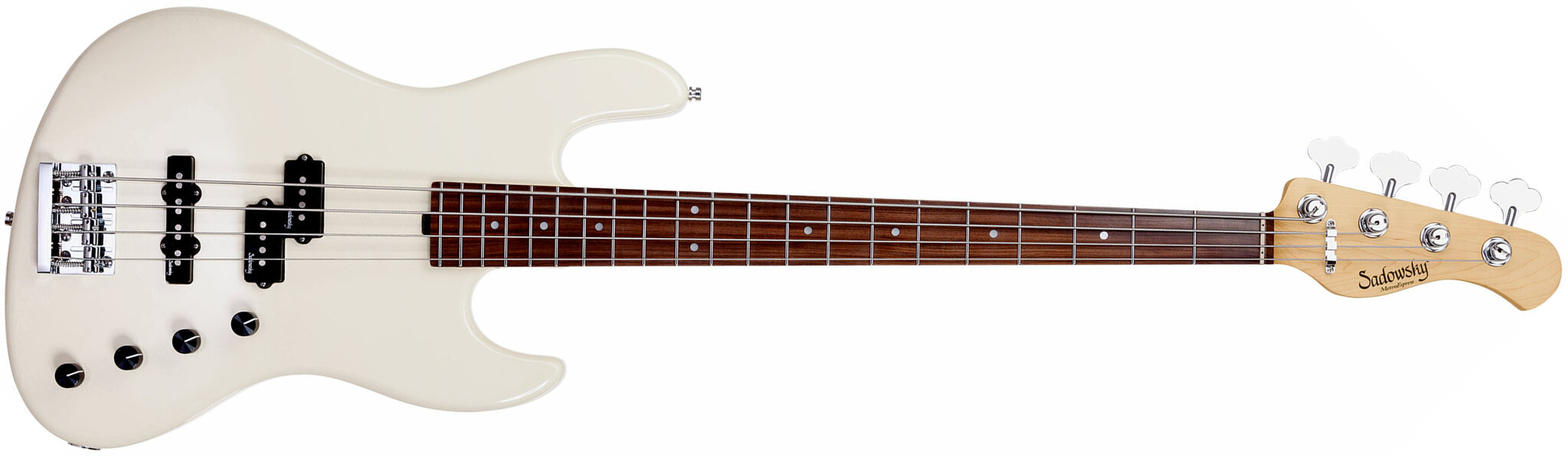 Sadowsky Verdine White 21 Fret 4c Metroexpress Signature Rw - Olympic White - Solid body electric bass - Main picture