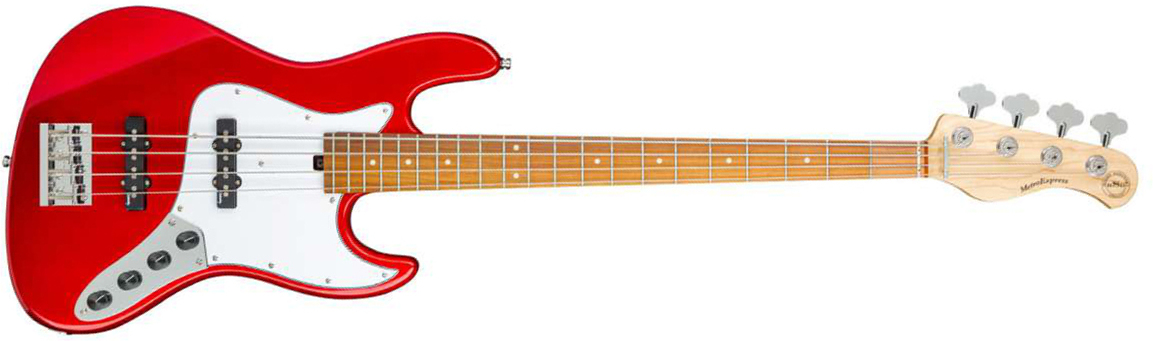 Sadowsky Vintage J/j Bass 21 Fret 4c Metroexpress Mor - Candy Apple Red - Solid body electric bass - Main picture