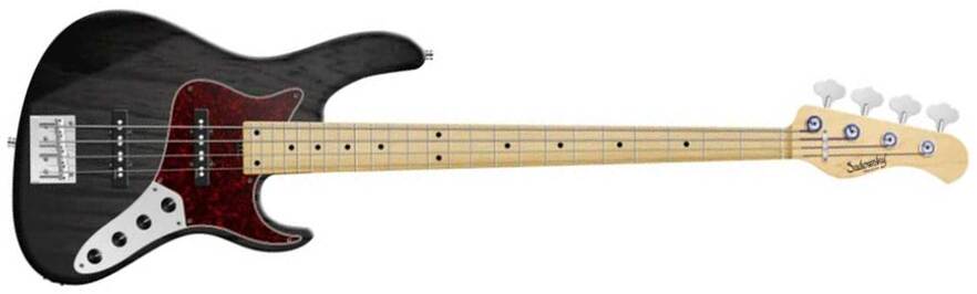 Sadowsky Vintage J/j Bass 24 Fret Ash 4c Metroline All Active Mn - Nirvana Black Trans. Satin - Solid body electric bass - Main picture