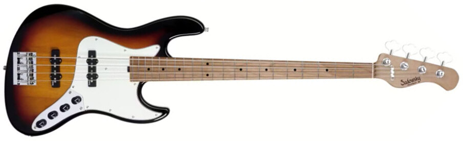 Sadowsky Vintage Jj Bass 21 Fret 4c Metroexpress V2 Mn - Tobacco Sunburst Transparent - Solid body electric bass - Main picture