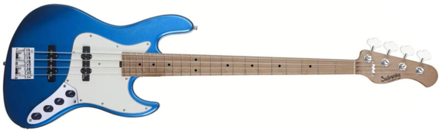 Sadowsky Vintage Jj Bass 21 Fret 4c Metroexpress V2 Mn - Ocean Blue Metallic - Solid body electric bass - Main picture
