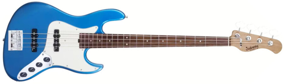 Sadowsky Vintage Jj Bass 21 Fret 4c Metroexpress V2 Pf - Ocean Blue Metallic - Solid body electric bass - Main picture