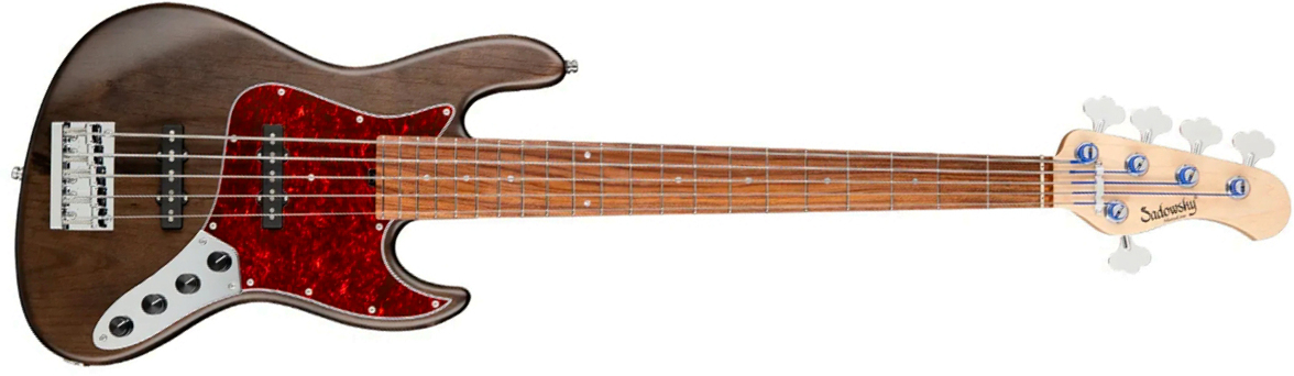 Sadowsky Vintage Jj Bass 21 Fret Alder 5c Metroline All Active Mor - Nirvana Black Transparent Satin - Solid body electric bass - Main picture