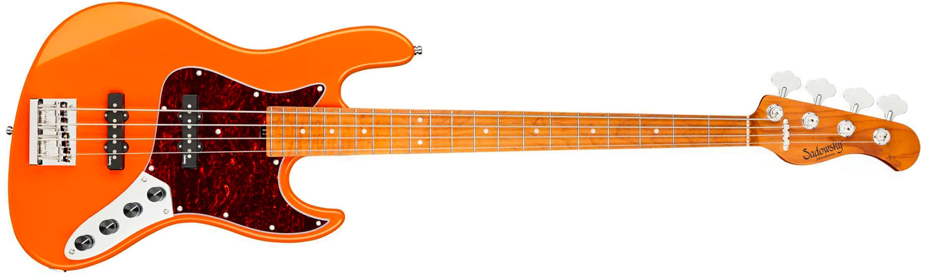 Sadowsky Vintage Jj Bass 21f 4c Metroexpress Mn - Candy Apple Orange Metallic - Solid body electric bass - Main picture