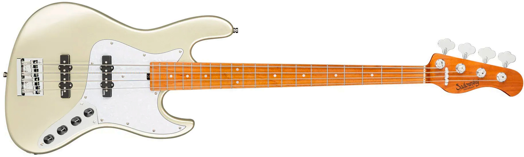 Sadowsky Vintage Jj Bass 21f 4c Metroexpress Mn - Champagne Metallic - Solid body electric bass - Main picture