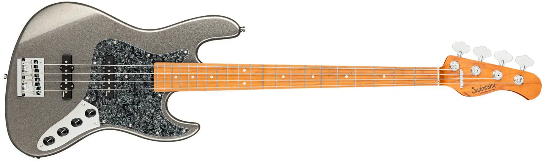 Sadowsky Vintage Jj Bass 21f 4c Metroexpress Mn - Silver Metallic - Solid body electric bass - Main picture