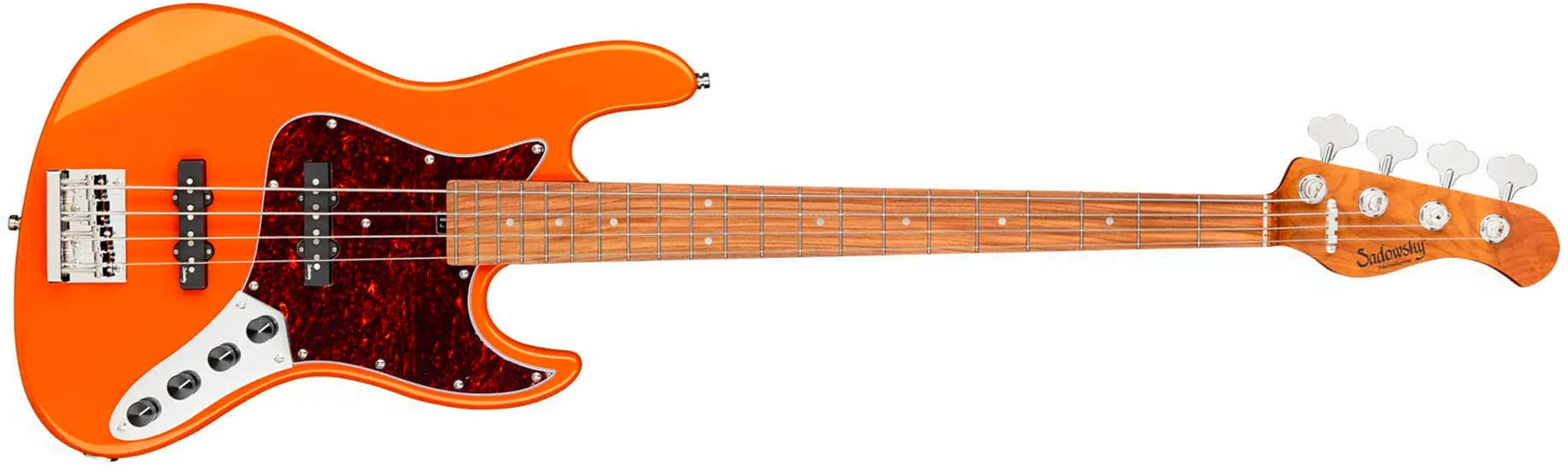 Sadowsky Vintage Jj Bass 21f 4c Metroexpress Mor - Candy Apple Orange Metallic - Solid body electric bass - Main picture