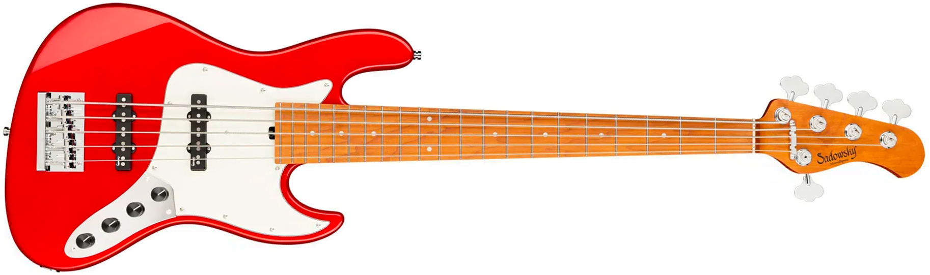 Sadowsky Vintage Jj Bass 21f 5c Metroexpress Mn - Candy Apple Red Metallic - Solid body electric bass - Main picture