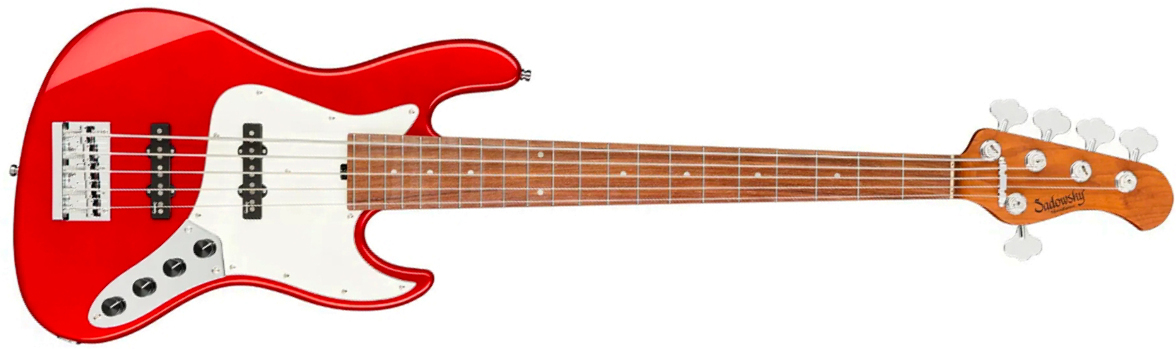 Sadowsky Vintage Jj Bass 21f 5c Metroexpress Mor - Candy Apple Red Metallic - Solid body electric bass - Main picture