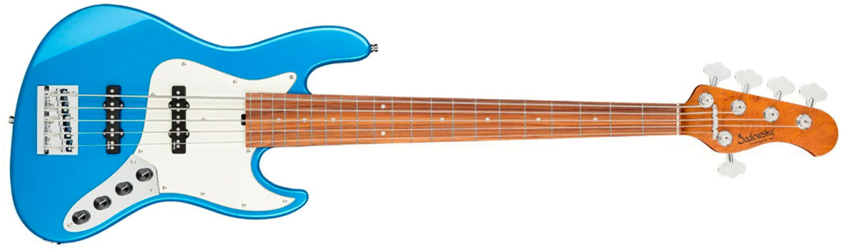 Sadowsky Vintage Jj Bass 21f 5c Metroexpress Mor - Ocean Blue Metallic - Solid body electric bass - Main picture