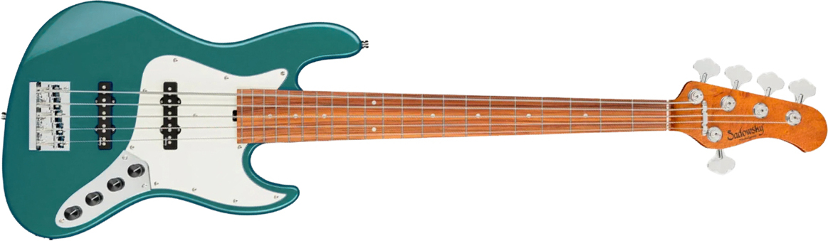 Sadowsky Vintage Jj Bass 21f 5c Metroexpress Mor - Sherwood Green Metallic - Solid body electric bass - Main picture