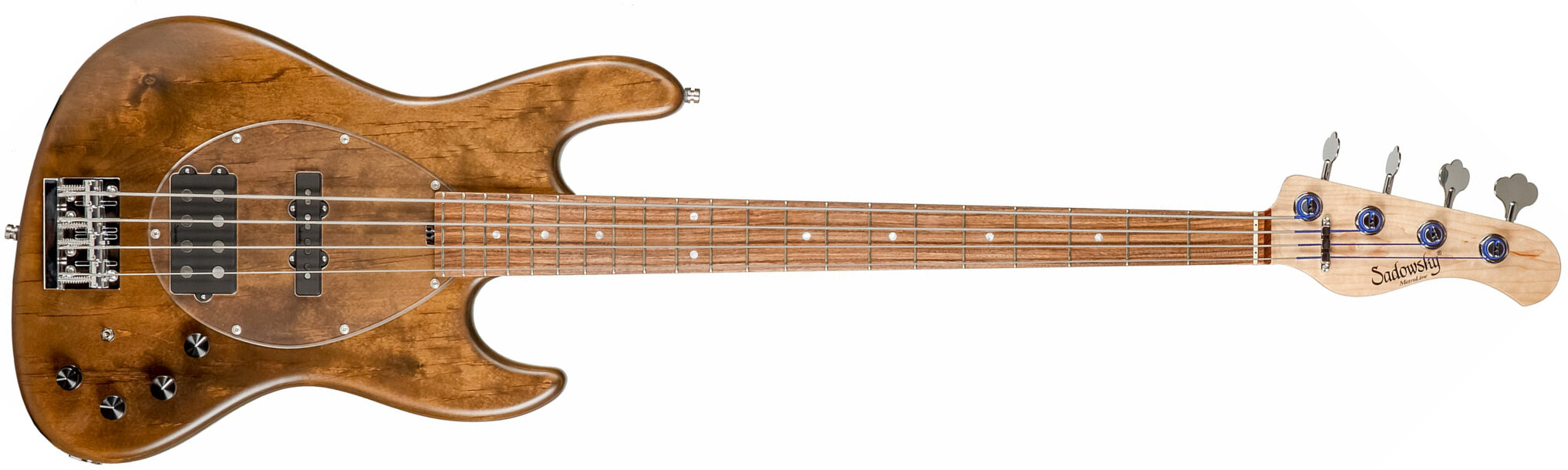 Sadowsky Vintage Mj Bass 21 Fret Alder 4c Metroline All Active Mor - Antique Tobacco Satin - Solid body electric bass - Main picture