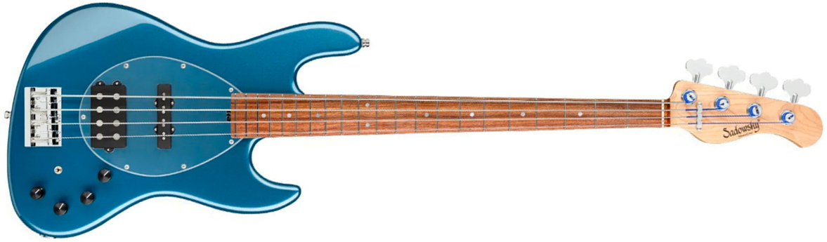 Sadowsky Vintage Mj Bass 21f Alder 4c Metroline All Active Mor - Dark Lake Placid Blue Metallic - Solid body electric bass - Main picture