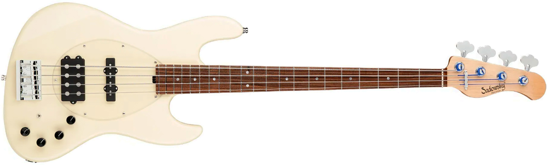 Sadowsky Vintage Mj Bass 21f Alder 4c Metroline All Active Mor - Olympic White - Solid body electric bass - Main picture