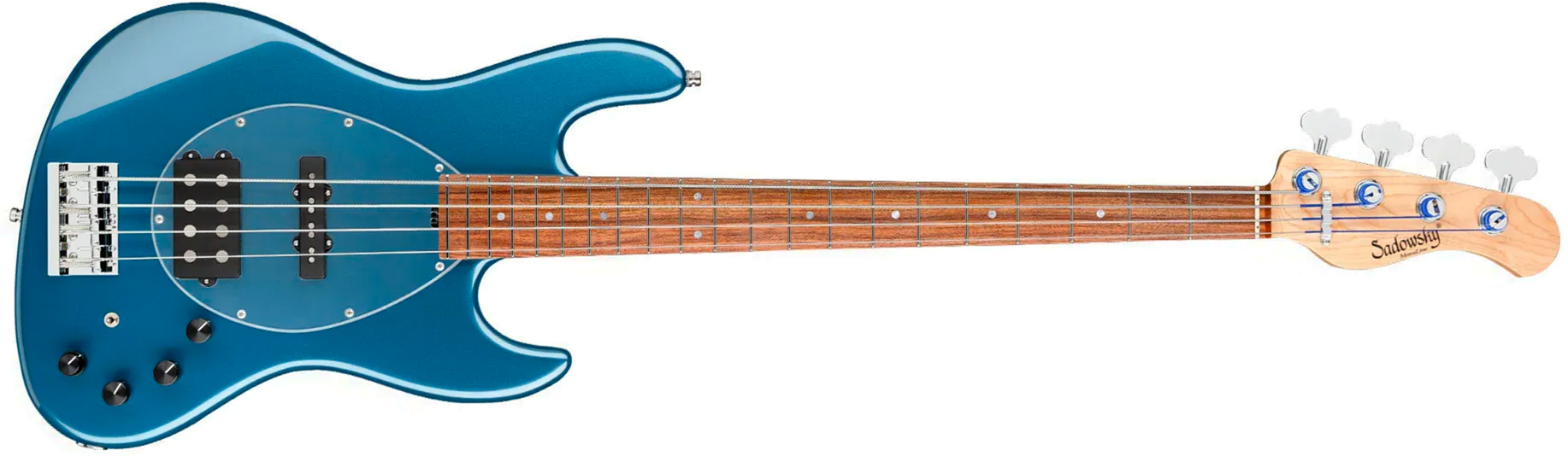Sadowsky Vintage Mj Bass 21f Alder 4c Metroline All Active Mor - Dark Lake Placid Blue Metallic - Solid body electric bass - Main picture