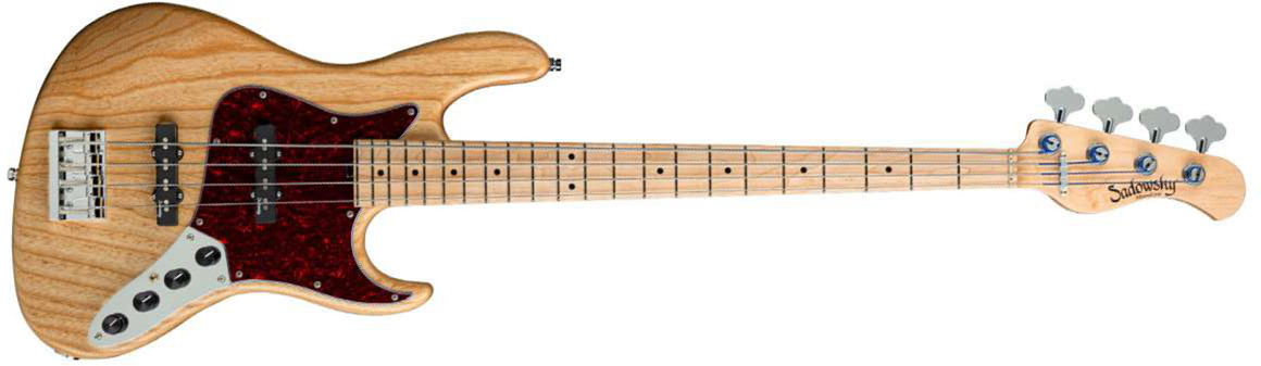 Sadowsky Will Lee 22 Fret Ash 4c Metroline Signature All Jj Mn - Natural Trans Satin - Solid body electric bass - Main picture