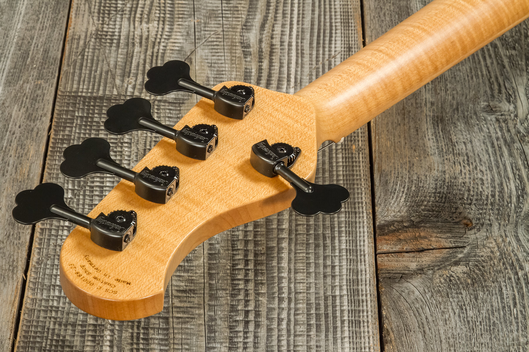 Sadowsky Custom Shop Standard J/j Bass 21f 5c Spalted Maple 5c Active Mn #scsc000188-23 - Natural - Solid body electric bass - Variation 9