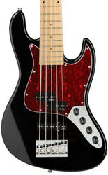 Solid body electric bass Sadowsky MetroExpress 21-Fret Hybrid P/J Bass 5 (MN) - Solid black