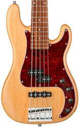 Solid body electric bass Sadowsky Metroline 21-Fret Hybrid P/J Bass Alder (5-String, Germany, MOR) - Natural Transparent Satin
