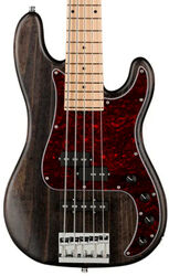 Solid body electric bass Sadowsky MetroLine 21-Fret Hybrid P/J Bass Ash (5-String, Germany, MN) - Nirvana Black Transparent Satin