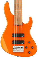 Solid body electric bass Sadowsky Metroexpress 24-Fret Modern Bass 5-String (MOR) - Solid candy apple orange metallic