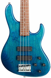 Solid body electric bass Sadowsky MetroLine 24-Fret Modern Bass, Alder, 4-String (Germany, MOR) - Blue transparent satin
