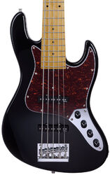 Solid body electric bass Sadowsky MetroExpress 21-Fret Standard J/J Bass V2 5-String (MN) - Black pearl