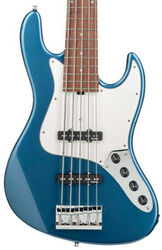 Solid body electric bass Sadowsky Metroline 21-Fret Vintage J/J Bass Alder 5 (Germany, MOR) - Dark lake placid blue metallic