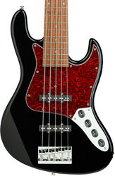 Solid body electric bass Sadowsky Metroline 21-Fret Vintage J/J Bass Alder 5 (Germany, MOR) - Solid black high polish