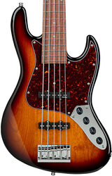 Solid body electric bass Sadowsky Metroline 21-Fret Vintage J/J Bass Alder 5 (Germany, MOR) - '59 burst transparent 