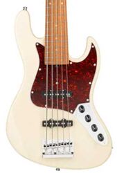 Solid body electric bass Sadowsky MetroExpress 21-Fret Vintage J/J Bass (MOR) - Olympic white