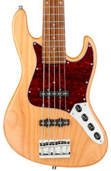 Solid body electric bass Sadowsky MetroLine 21-Fret Vintage J/J Bass Alder (5-String, Germany, Morado) - Natural Transparent Satin