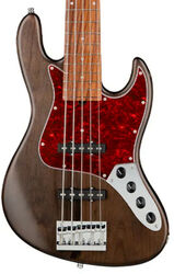 Solid body electric bass Sadowsky MetroLine 21-Fret Vintage J/J Bass Alder (5-String, Germany, Morado) - Nirvana Black Transparent Satin