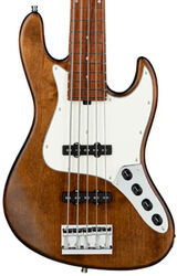 Solid body electric bass Sadowsky MetroLine 21-Fret Vintage J/J Bass Alder (5-String, Germany, Morado) - Antique Tobacco Transparent Satin