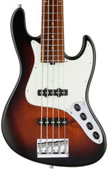 MetroLine 21-Fret Vintage J/J Bass Alder (5-String, Germany, Morado) - almond sunburst transparent satin