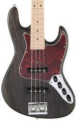 Metroline 21-Fret Vintage J/J Bass Ash (4-String, MN, Germany ) - nirvana black transparent satin