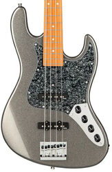 MetroExpress 21-Fret Vintage J/J Bass (4-String, MN) - silver metallic