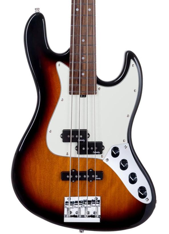 Solid body electric bass Sadowsky MetroExpress 21-Fret Hybrid P/J Bass V2 4-String (PF) - Tobacco burst