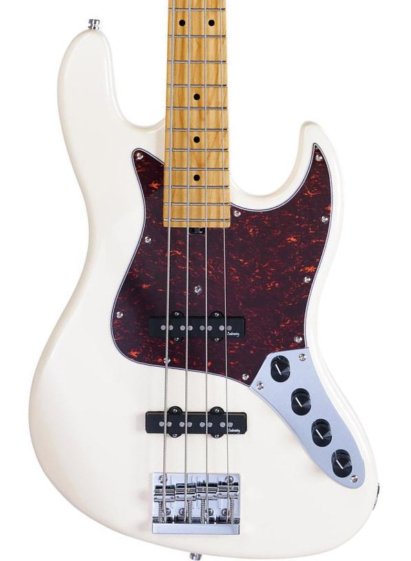 MetroExpress 21-Fret Standard J/J Bass V2 4-String (MN) - olympic white