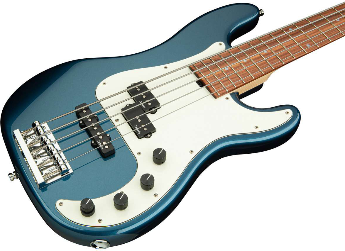 Sadowsky Hybrid P/j Bass 21 Fret Alder 5c Metroline All Active Mor - Dark Lake Placid Blue Metallic - Solid body electric bass - Variation 2
