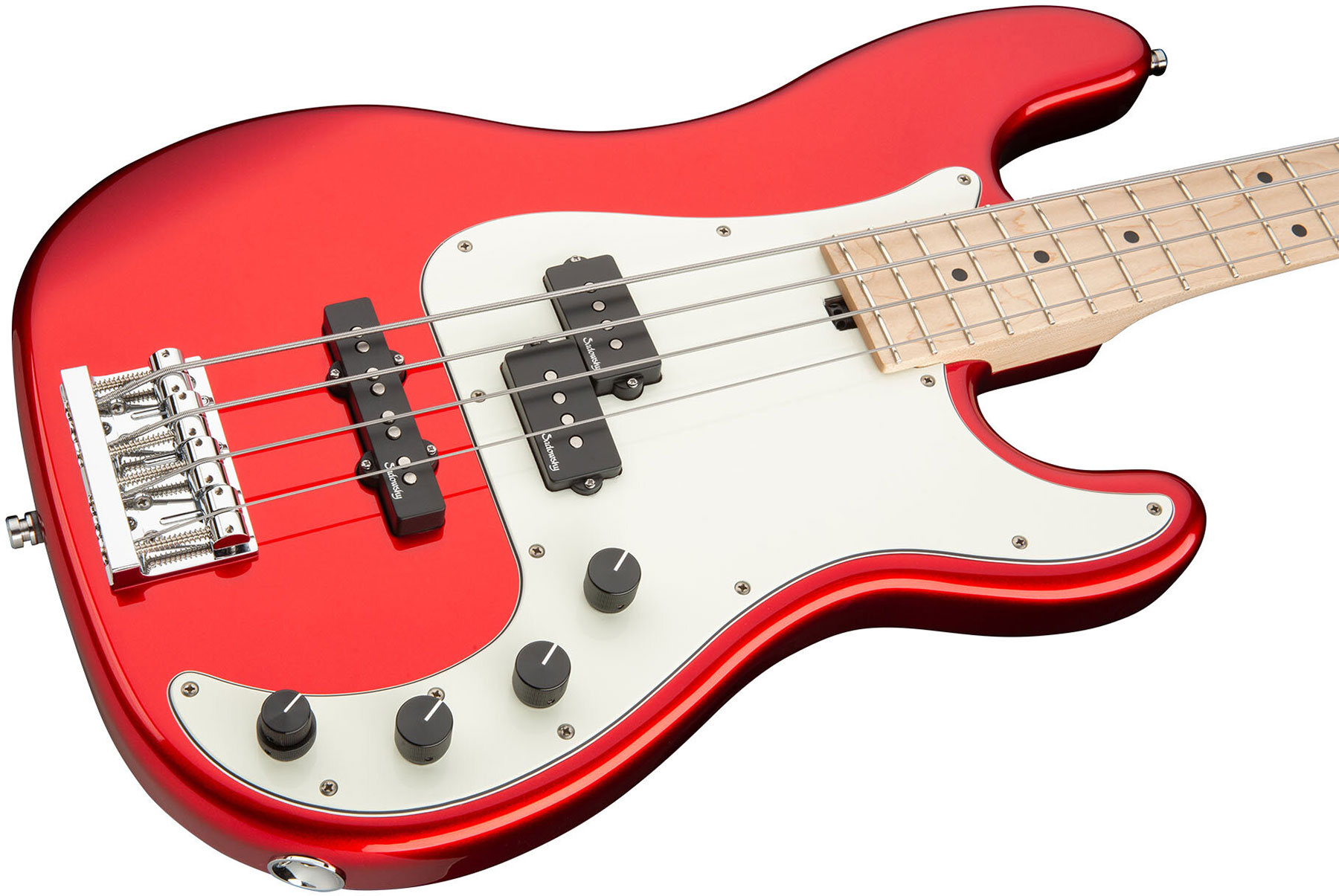 Sadowsky Hybrid P/j Bass 21 Fret Ash 4c Metroline All Active Mn - Solid Candy Apple Red - Solid body electric bass - Variation 2