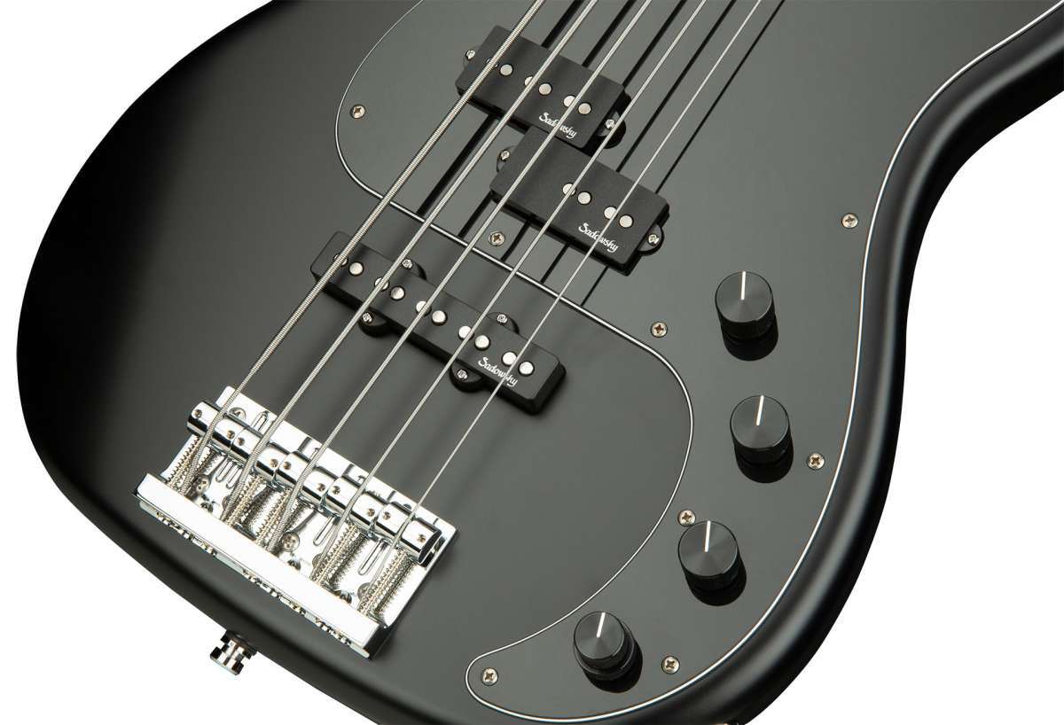 Sadowsky Hybrid P/j Bass Ash 21 Fret 5c Metroline All Mn - Solid Black Satin - Solid body electric bass - Variation 4