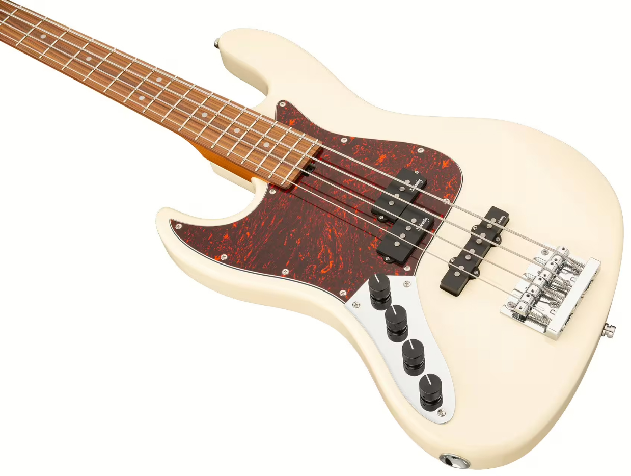 Sadowsky Hybrid Pj Bass 21-fret 4c Lh Metroexpress Gaucher Active Mor - Solid Olympic White - Solid body electric bass - Variation 2