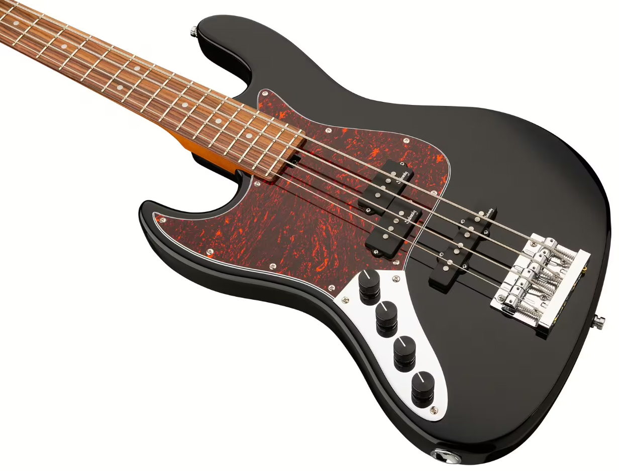 Sadowsky Hybrid Pj Bass 21-fret 4c Lh Metroexpress Gaucher Active Mor - Solid Black - Solid body electric bass - Variation 2
