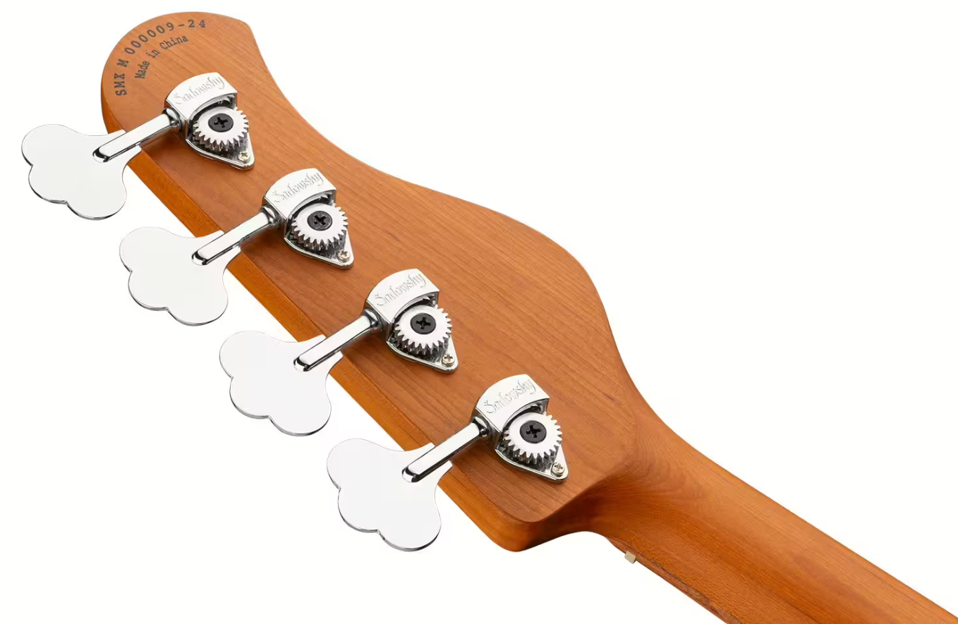 Sadowsky Hybrid Pj Bass 21-fret 4c Lh Metroexpress Gaucher Active Mor - Solid Black - Solid body electric bass - Variation 4